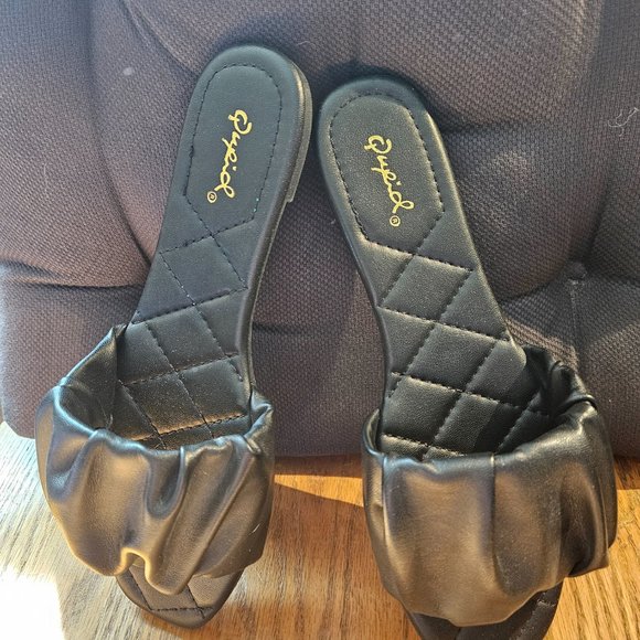 NIB Black Dressy Summer Sandals by Qupid, Size 8.5 - Picture 2 of 8